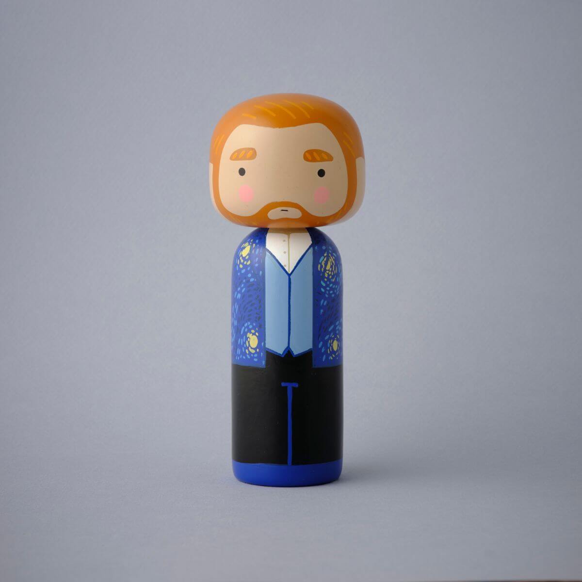 Vincent Van Gogh - Starry Night - Kokeshi Doll – Lucie Kaas