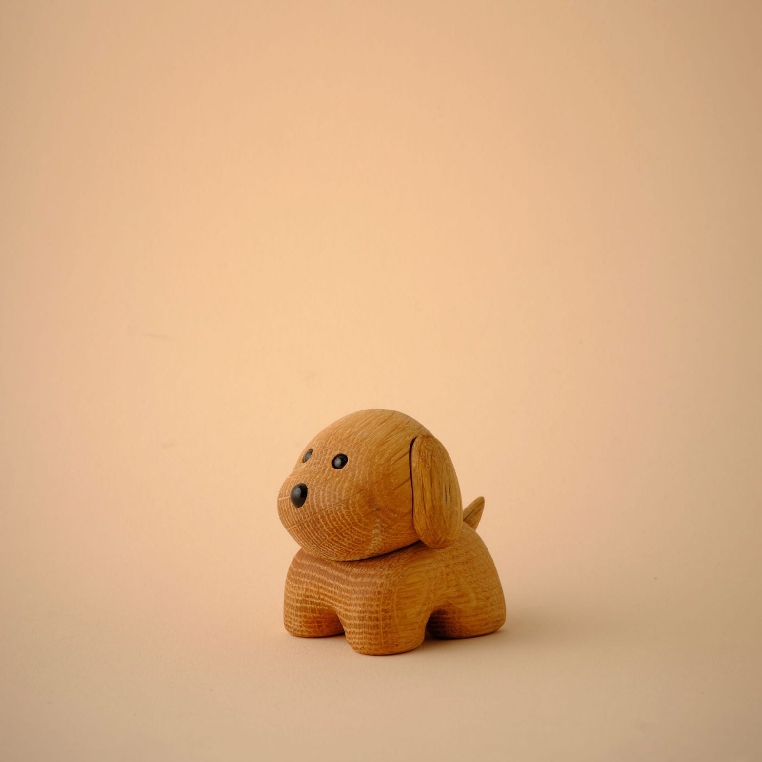 Charming Wooden Dog Vuffer - Scandinavian Design Collectible