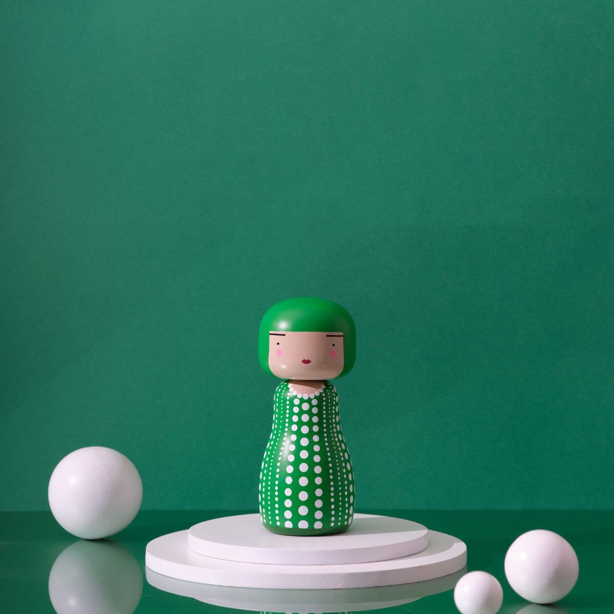 Doll Kokeshi / Kaas Lucie doll/カール KAAS/Kokeshi 限定品LUCIE (Karl) /こけし（カール ルーシーコース - 置物