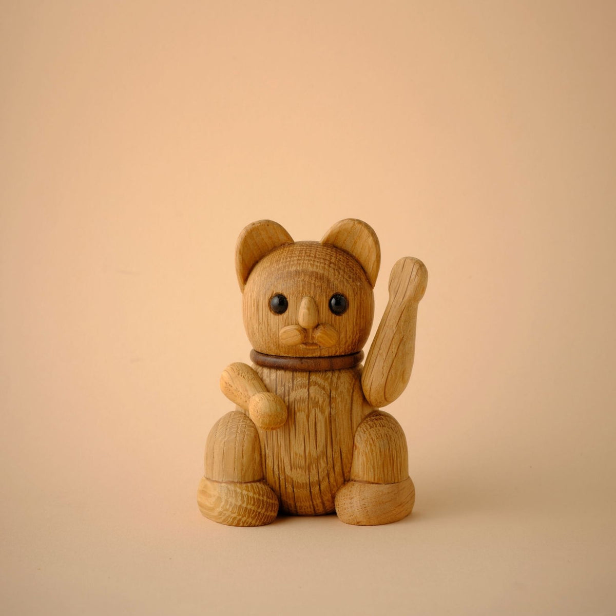 Lucky Cat - Medium Oak Maneki-Neko for Good Luck – Lucie Kaas