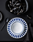 Lucie Kaas, ARNE CLAUSEN COLLECTION, Lotus Deep Plate | White, Dark Blue, Plates