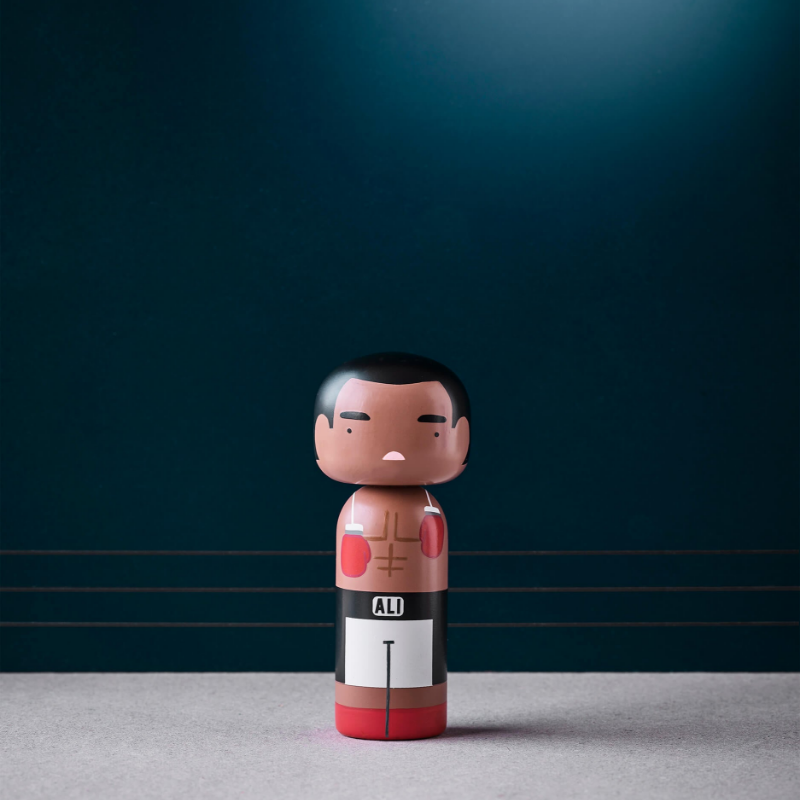 Lucie Kaas, SKETCH.INC FOR LUCIE KAAS, Kokeshi | Muhammad Ali, Figurines