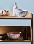 Lucie Kaas, ARNE CLAUSEN COLLECTION, Lotus Bowl | White, Dark Blue, Bowls