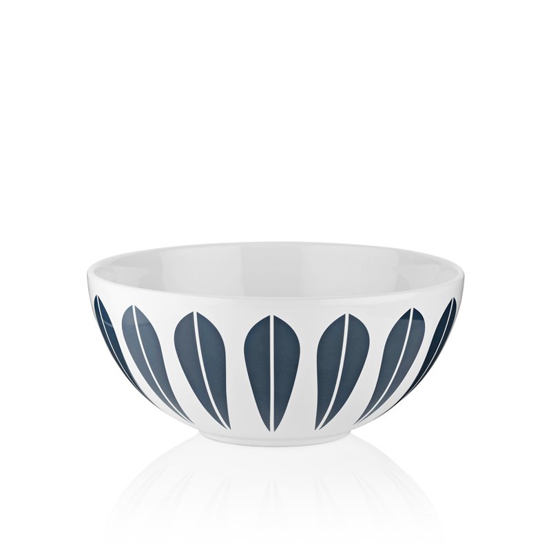 A white a blue arne clausen bowl