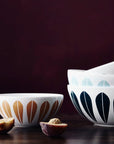 Lucie Kaas, ARNE CLAUSEN COLLECTION, Lotus Bowl | White, Dark Blue, Bowls