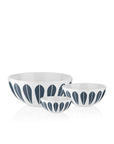 Lucie Kaas, ARNE CLAUSEN COLLECTION, Lotus Bowl | White, Dark Blue, Bowls