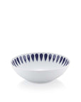 Lotus Deep Plate | White, Dark Blue DEEP PLATE - Lucie Kaas