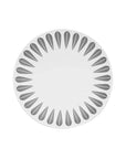 Lotus Plate | White, Grey PLATE - Lucie Kaas