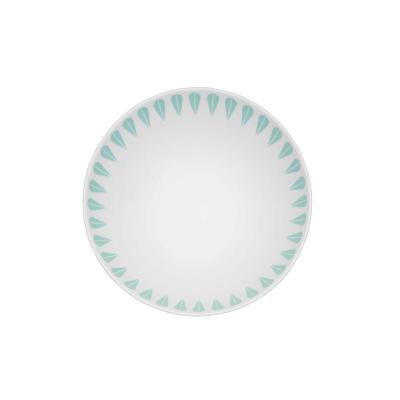 Lotus Deep Plate | White, Mint Green DEEP PLATE - Lucie Kaas