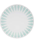 Lotus Plate | White, Mint Green PLATE - Lucie Kaas