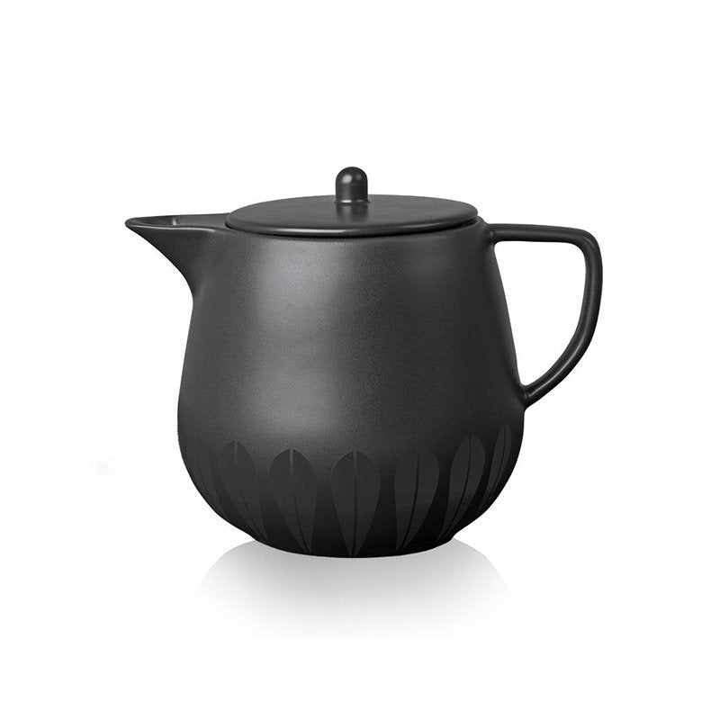 Lotus Tea Pot | Black TEA POT - Lucie Kaas
