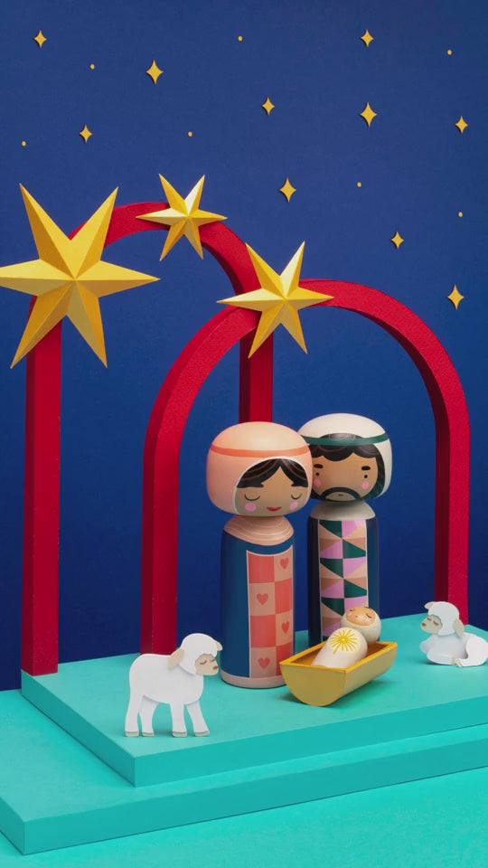 Lucie Kaas, SKETCH.INC FOR LUCIE KAAS, Kokeshi | Nativity set - Collectible Figurines