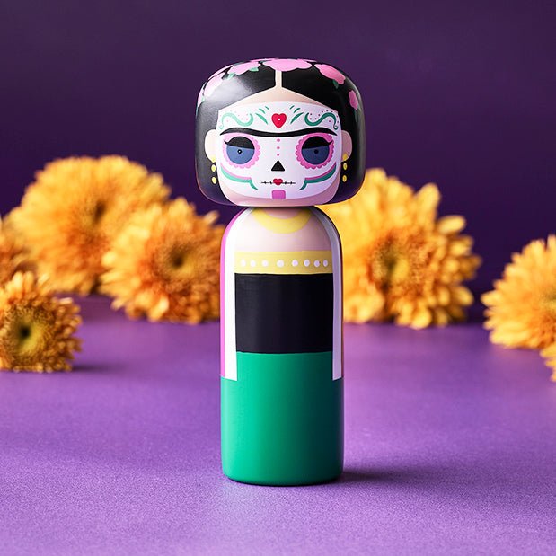 Kokeshi Doll - Frida, Dia De Los Muertos – Lucie Kaas