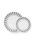 Lotus Plate | White, Grey PLATE - Lucie Kaas