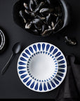 Lotus Plate | White, Grey PLATE - Lucie Kaas