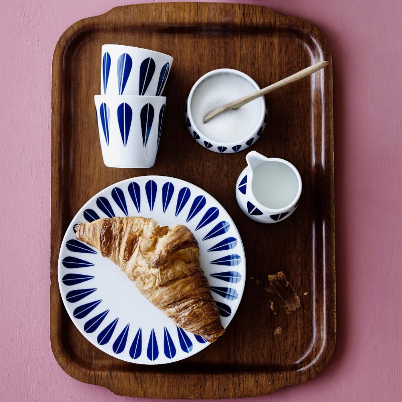 Lotus-Tasse | Weiß, Grau CUP - Lucie Kaas