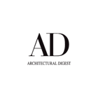 Logo AD Architectural Digest en texte noir sur fond blanc.