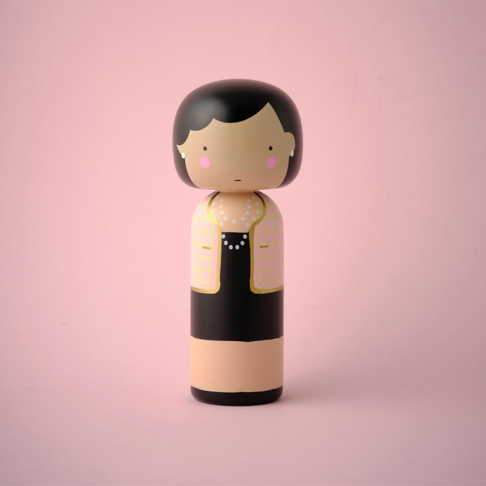 Coco en Kokeshi rose - Poupée Fashion Icon - Lucie Kaas