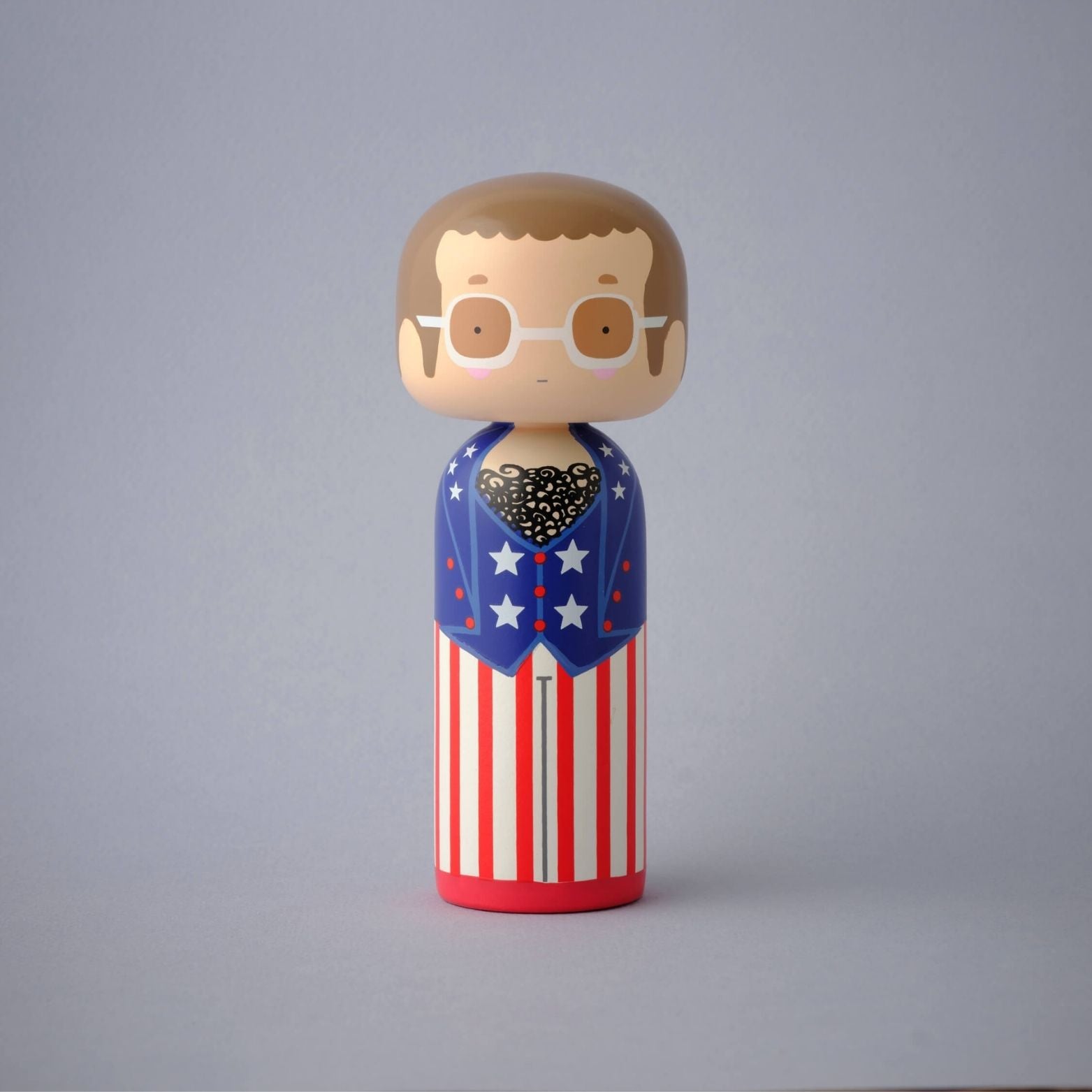 Elton John USA : Poupée Kokeshi unique à collectionner