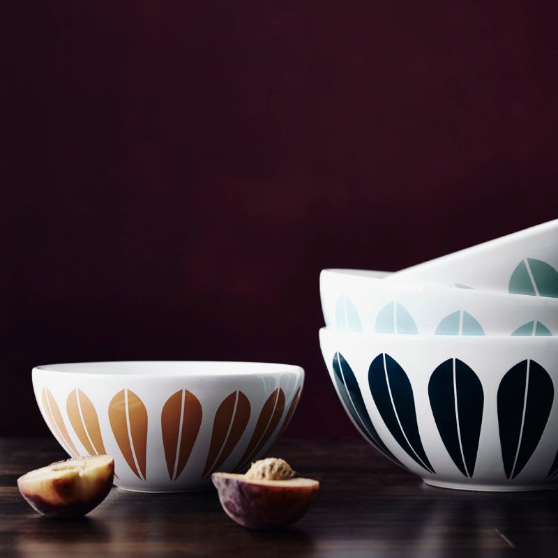Lucie Kaas, COLLECTION ARNE CLAUSEN, Bol Lotus | Blanc, Bleu foncé, Bols