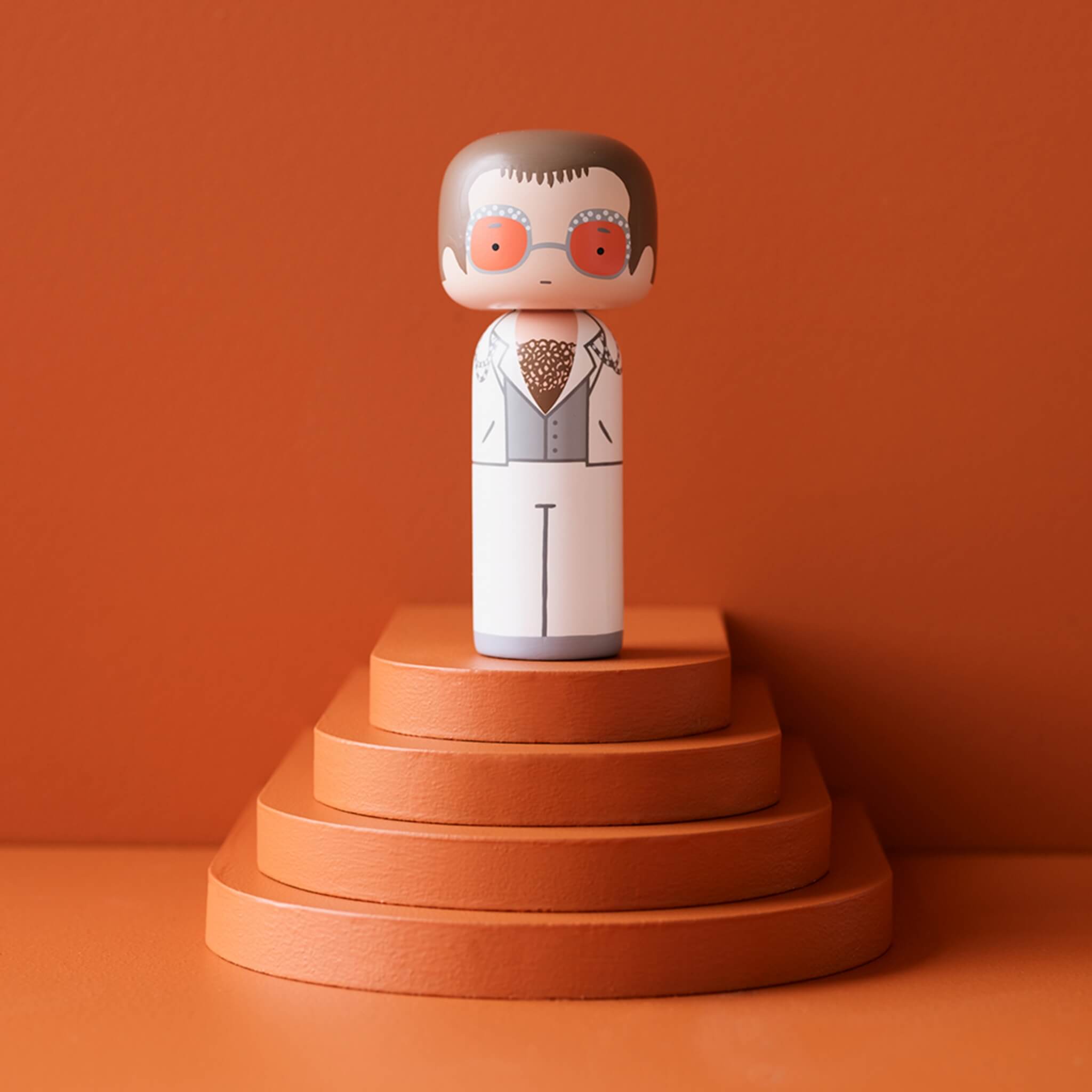 Elton John Kokeshi White Outfit | Legendary Series – Lucie Kaas Elton John Kokeshi White Outfit | Legendary Series – Lucie Kaas