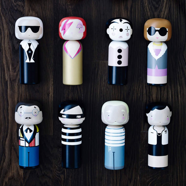 Clown Kokeshi Doll | Hand-painted Home Decor – Lucie Kaas
