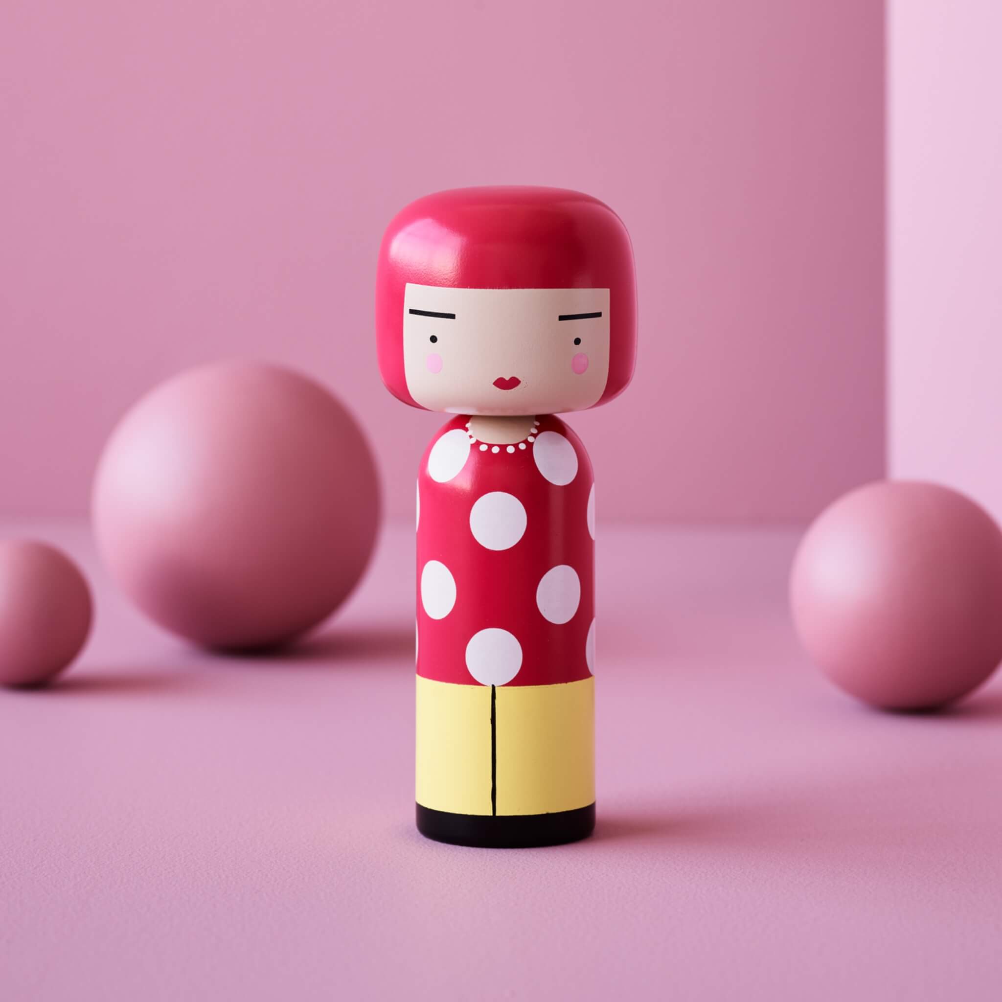 Dot Kokeshi Doll | Sketch Inc Creations – Lucie Kaas