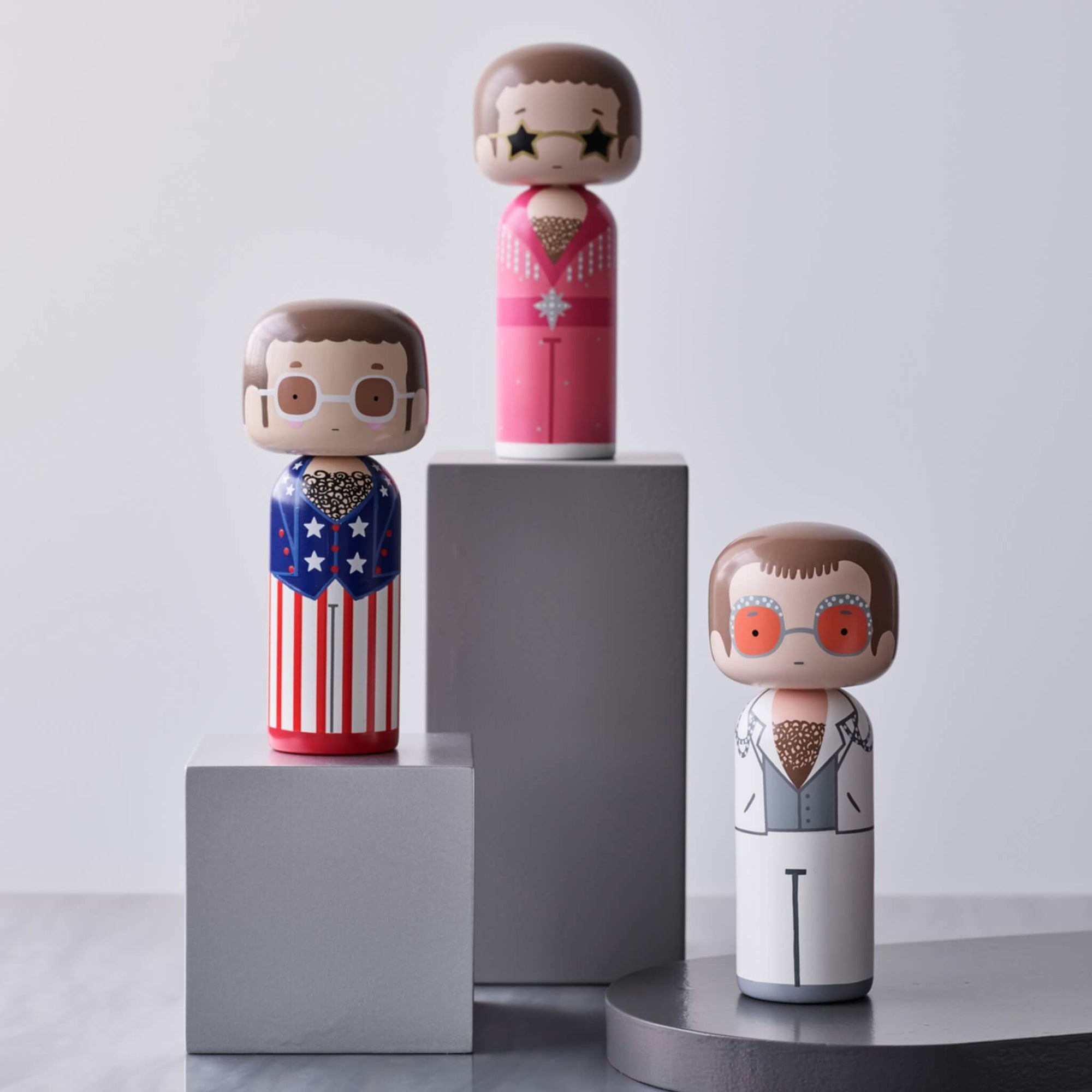 Lucie Kaas, SKETCH.INC FOR LUCIE KAAS, Kokeshi | Elton John collection, Collectible Figurines
