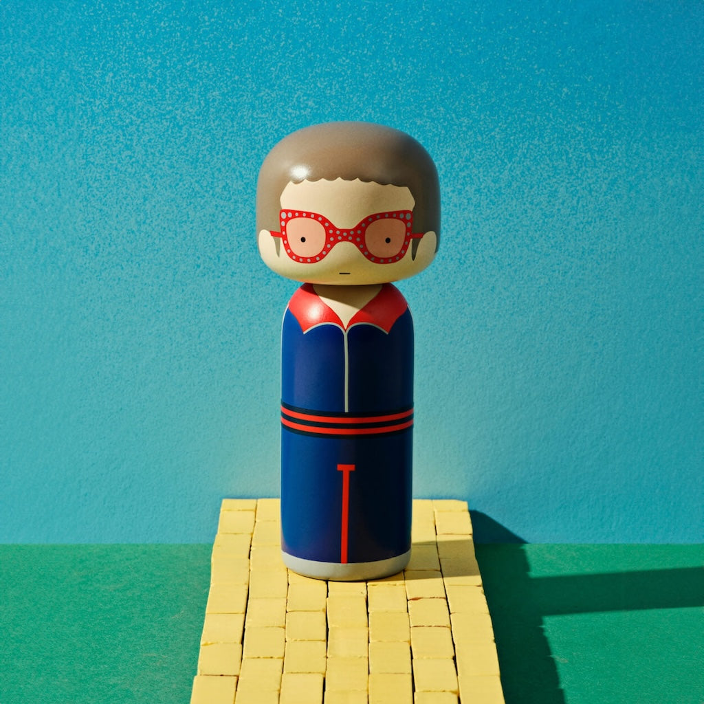 Limited Edition Dot Kokeshi Doll - Green, 1 of 1000 – Lucie Kaas