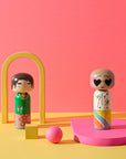 Lucie Kaas Sketch Inc. Figurine Karl En Bois Peint à La Main 21,5 Cm - Icône De Mode
