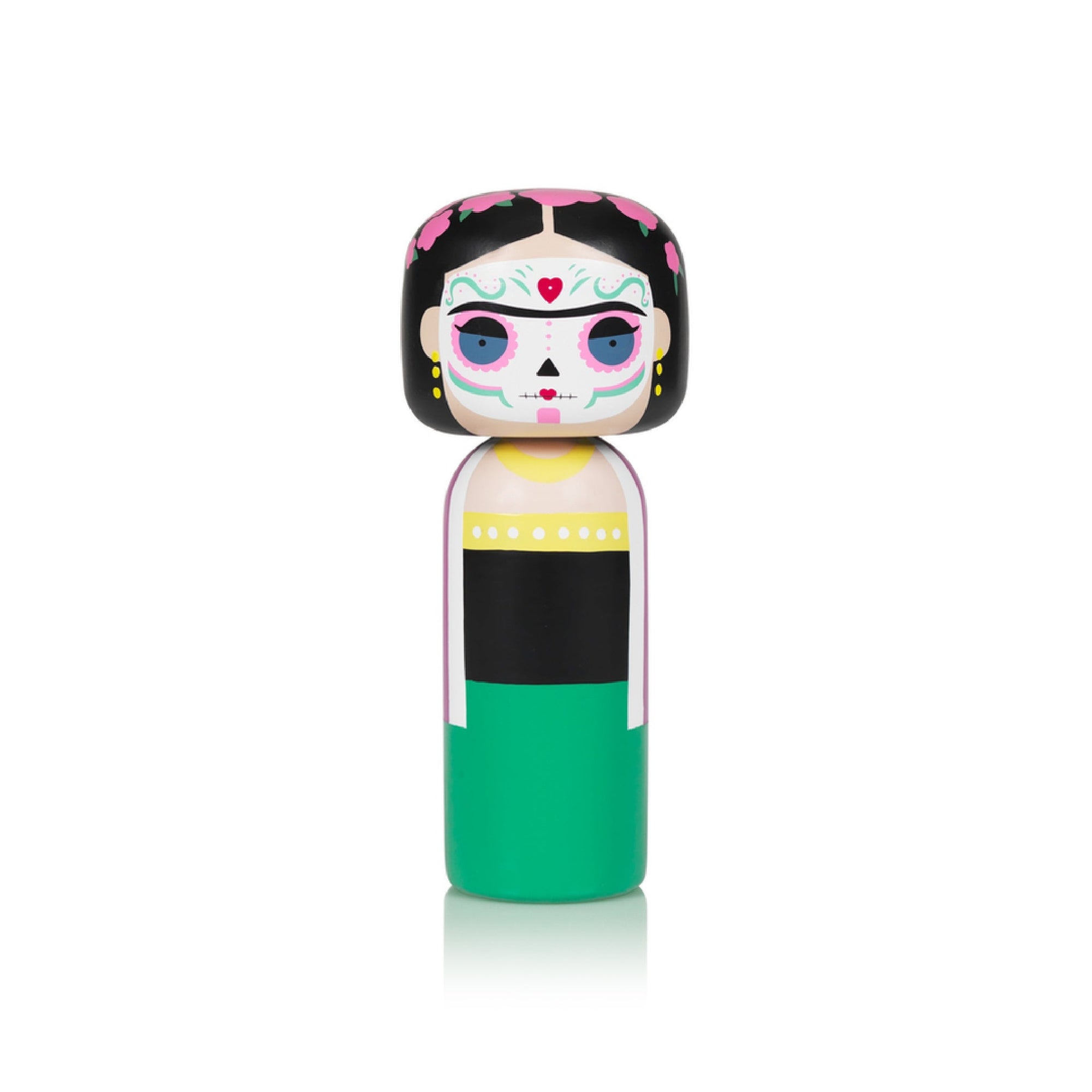 Lucie Kaas, SKETCH.INC FOR LUCIE KAAS, Kokeshi | Frida, Dia De Los Muertos, Collectible Figurines