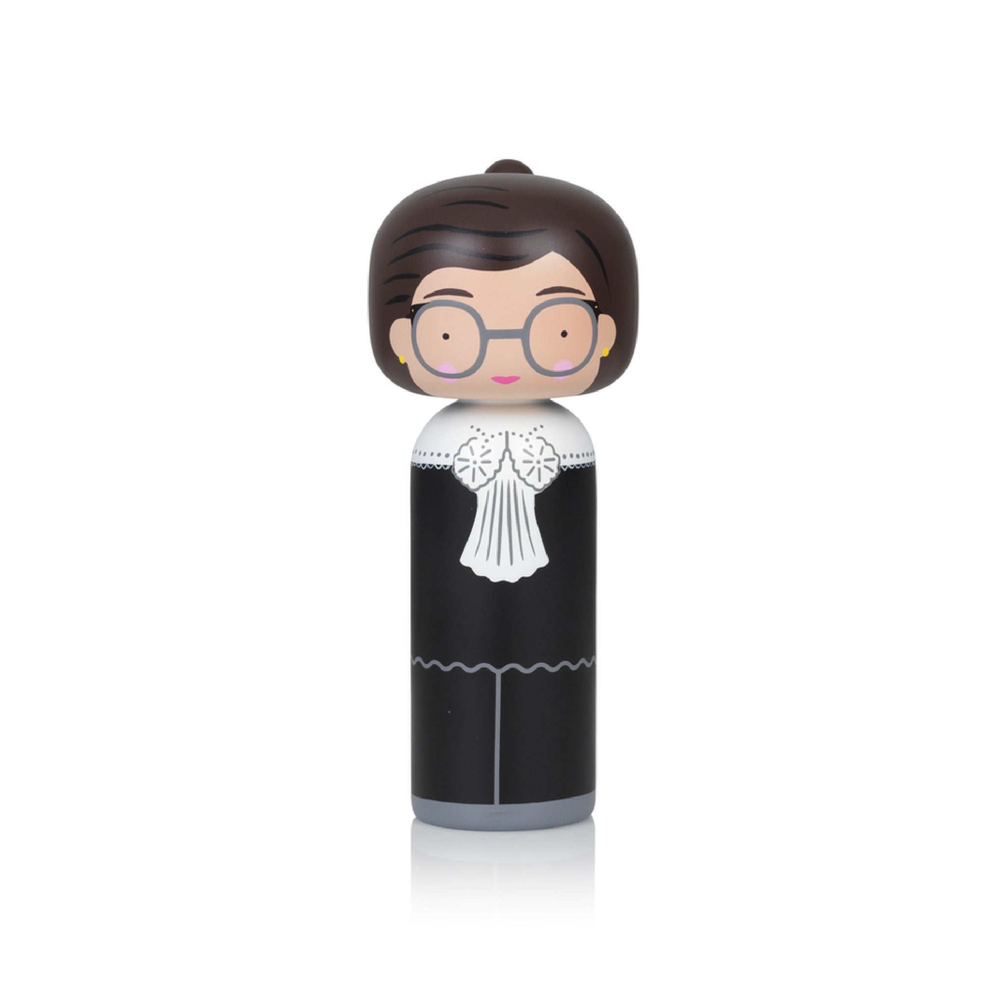 Ruth Bader Ginsburg Kokeshi | Icon Tribute – Lucie Kaas Ruth Bader Ginsburg Kokeshi | Icon Tribute – Lucie Kaas