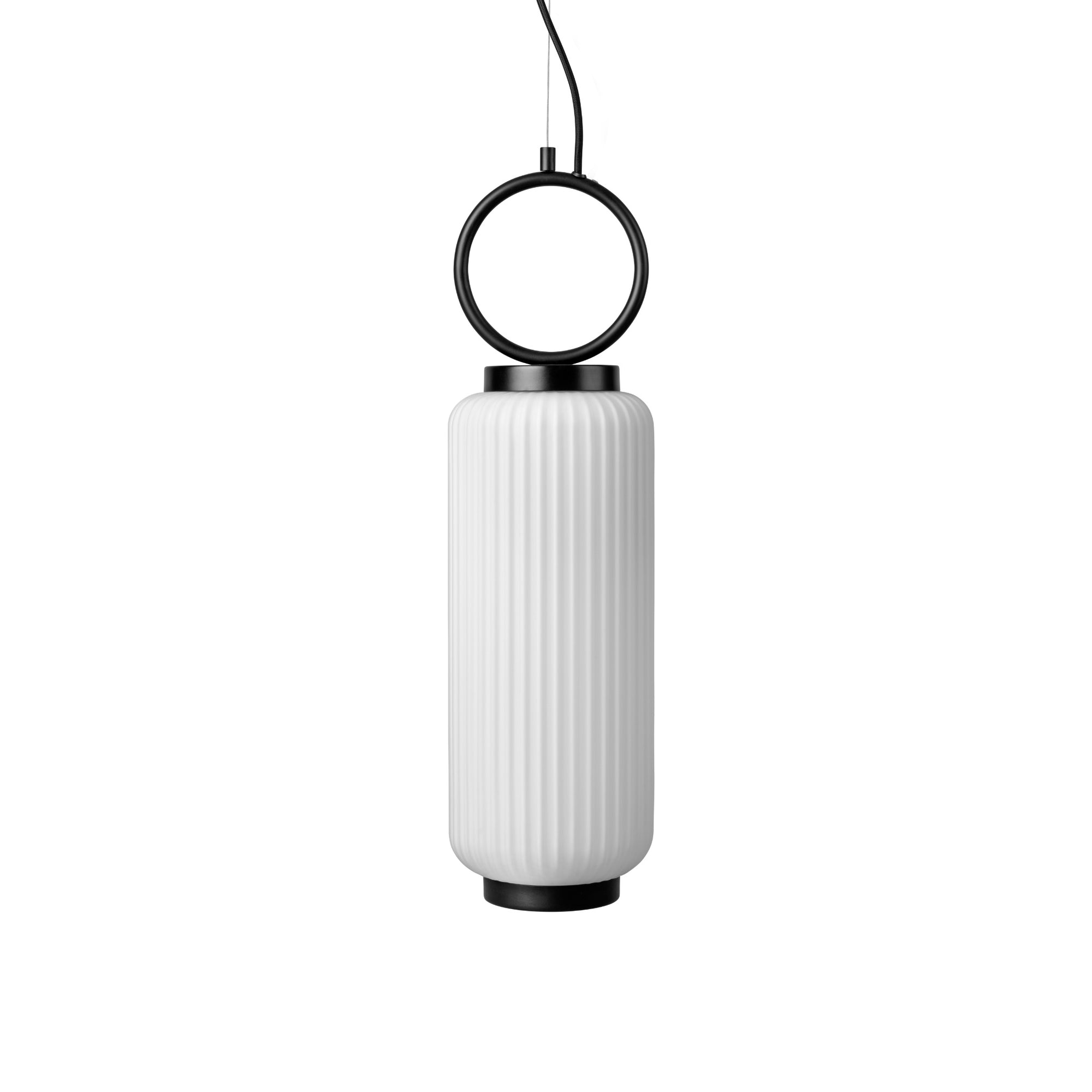 Small Lantern Pendant | White, Black SMALL LANTERN PENDANT - Lucie Kaas