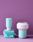 Vase | Mint Green, Pink VASE - Lucie Kaas