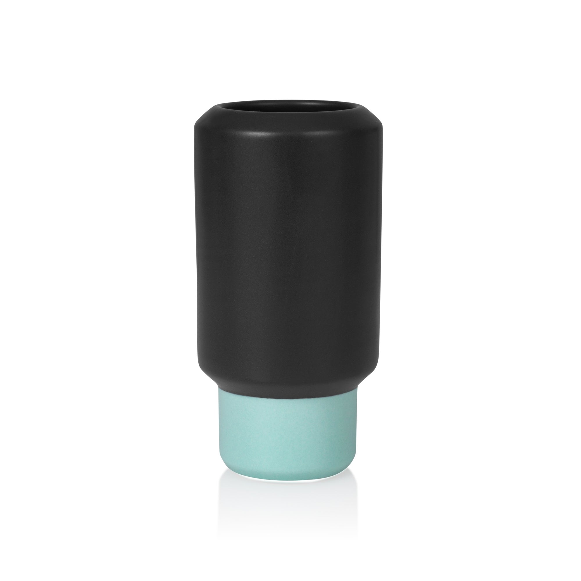 Vase | Black, Mint Green VASE - Lucie Kaas