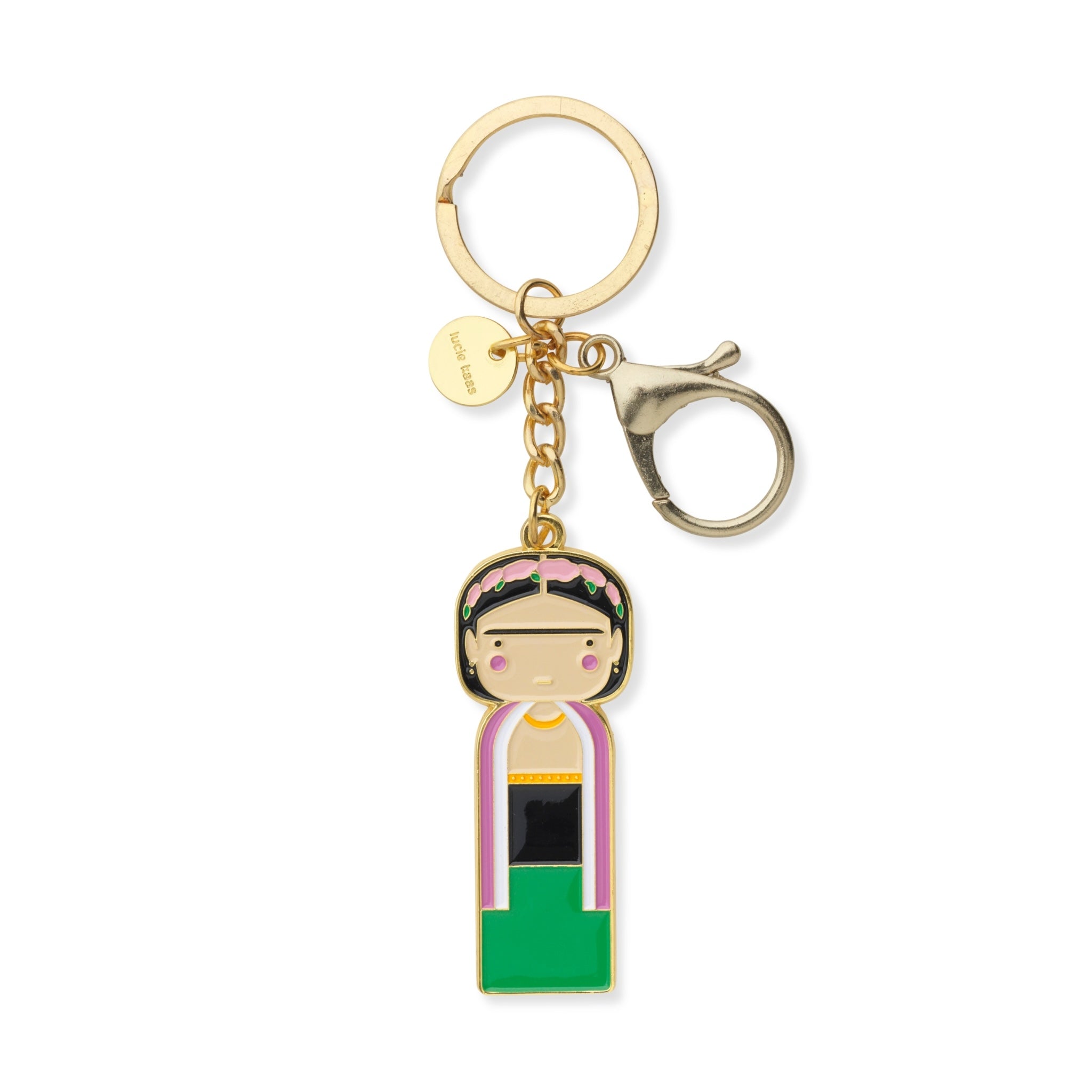 Frida: The Iconic Kokeshi as a Keychain – Lucie Kaas