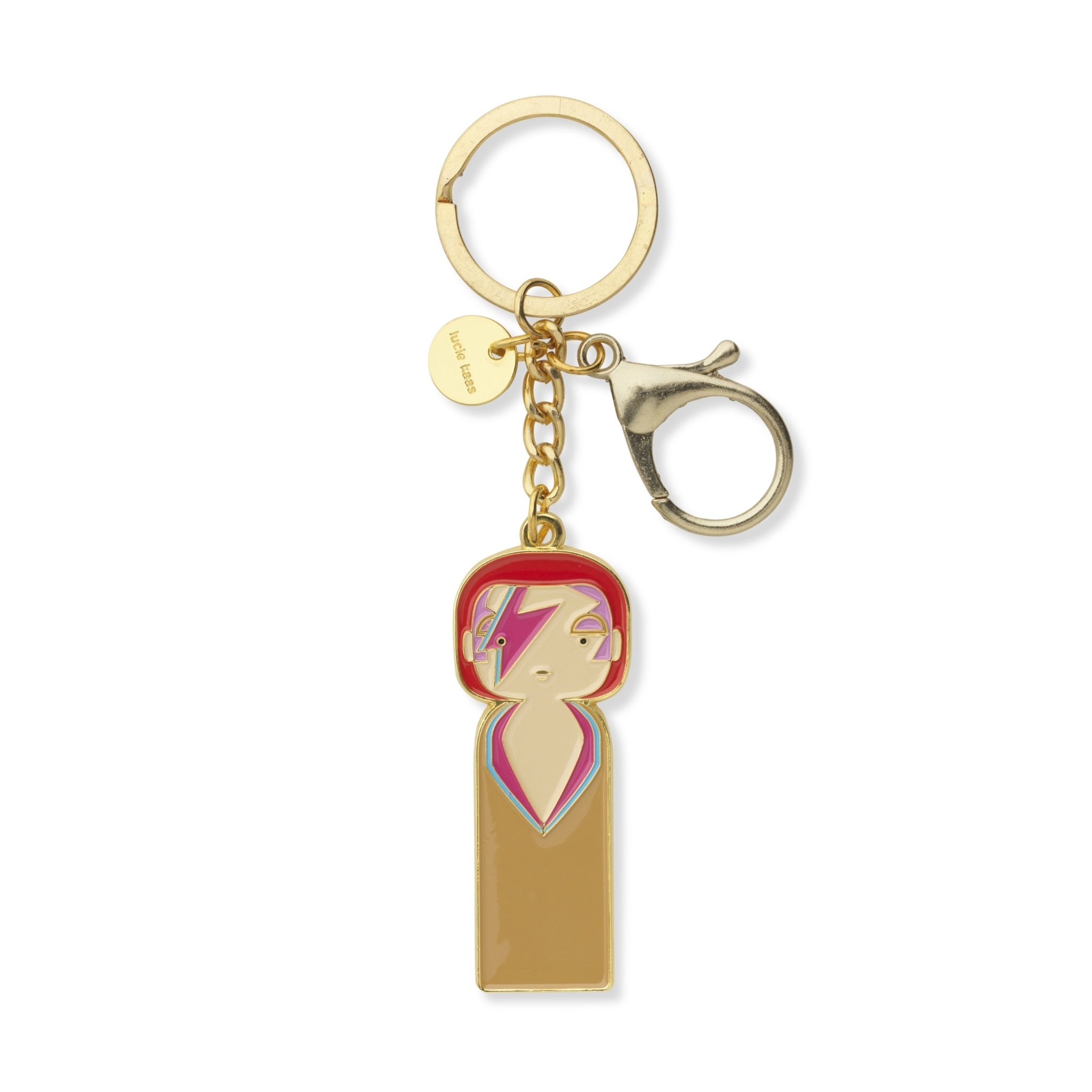 David Bowie Keychain Aladdin Sane Edition Lucie Kaas