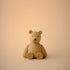 Lucie Kaas wooden kokeshi bear doll, natural oak finish, simple round limbs and black bead nose