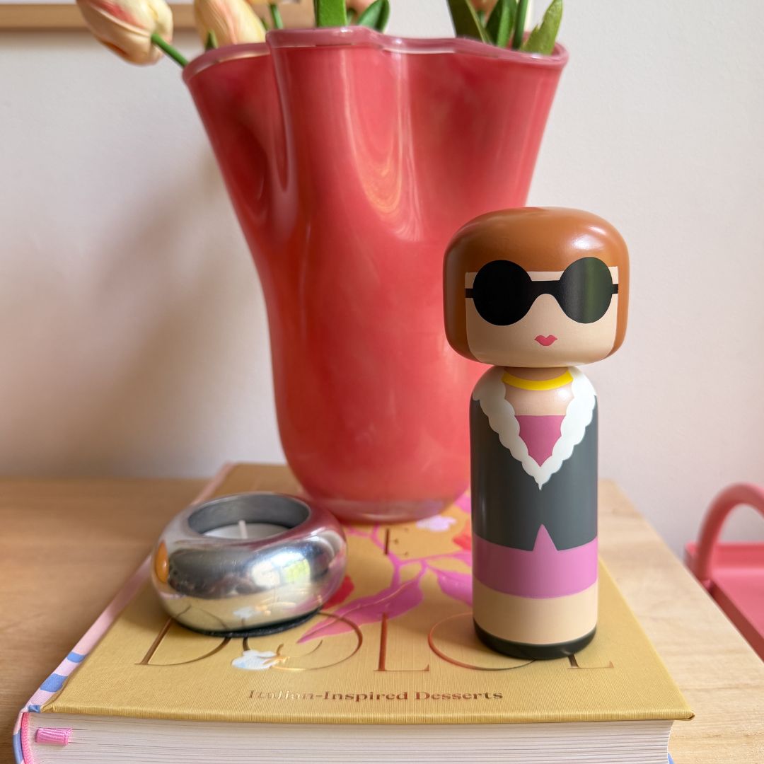 LUCIE KAAS Kokeshi doll anna 置物 オブジェ 北欧 Anna Kokeshi Doll | Celebrated Women Icons – Lucie Kaas