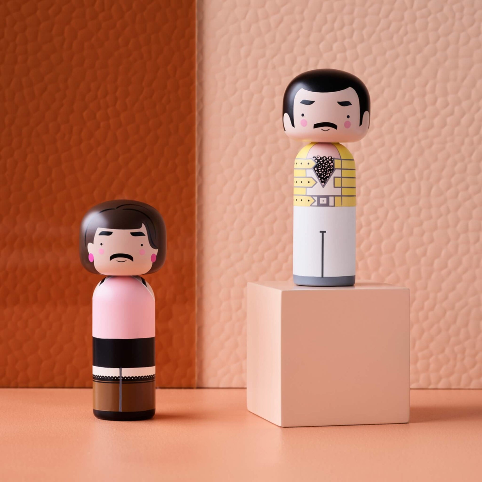 Lucie Kaas, SKETCH.INC FOR LUCIE KAAS, Kokeshi | Freddie Mercury collection, Collectible Figurines