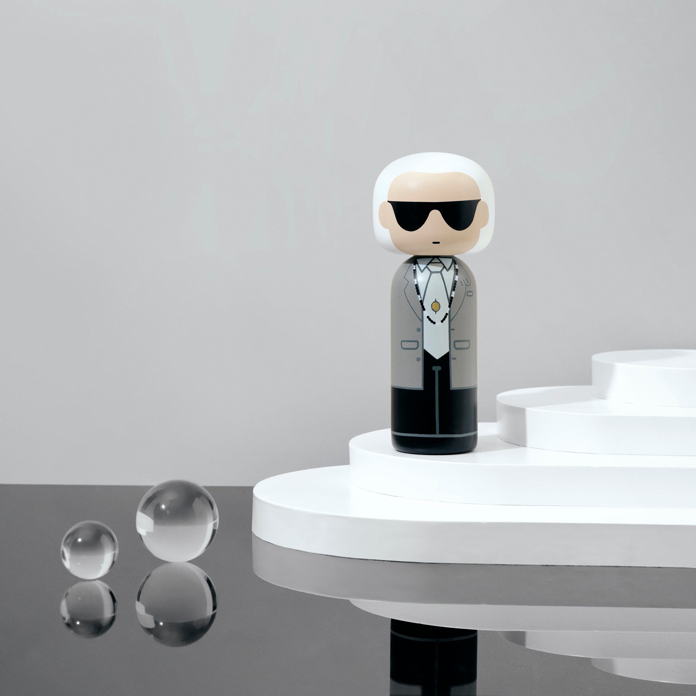 LUCIE KAAS/ルーシーコース/Kokeshi doll/カール Coco Kokeshi Doll | Fashion Icon Series – Lucie Kaas