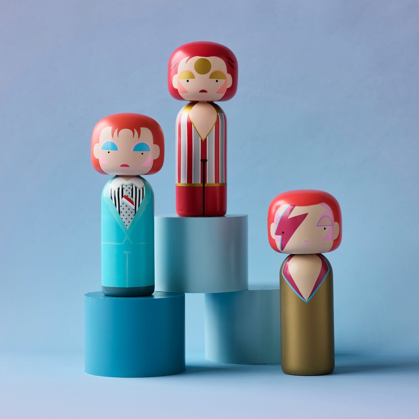 LUCIE KAAS Kokeshi doll Ziggy 置物 オブジェ 北欧 Kokeshi | David Bowie - Ziggy Stardust | SKETCH.INC FOR