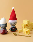 Egg Holder - Christmas Mouse Red