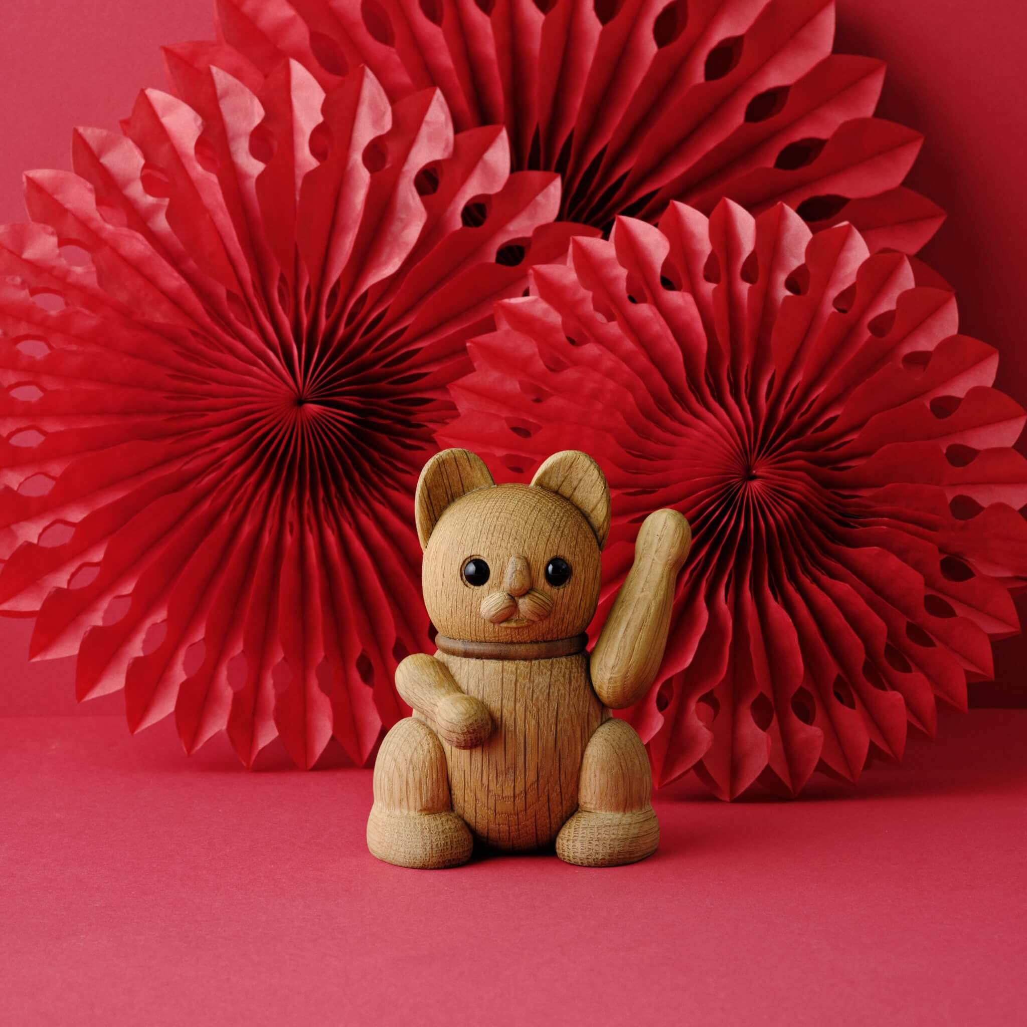 連休SALE　lucie kaas BORDFOLK 人形型木製置物 2個セット Rabbit | Smoked Oak | WOODEN ANIMALS – Lucie Kaas