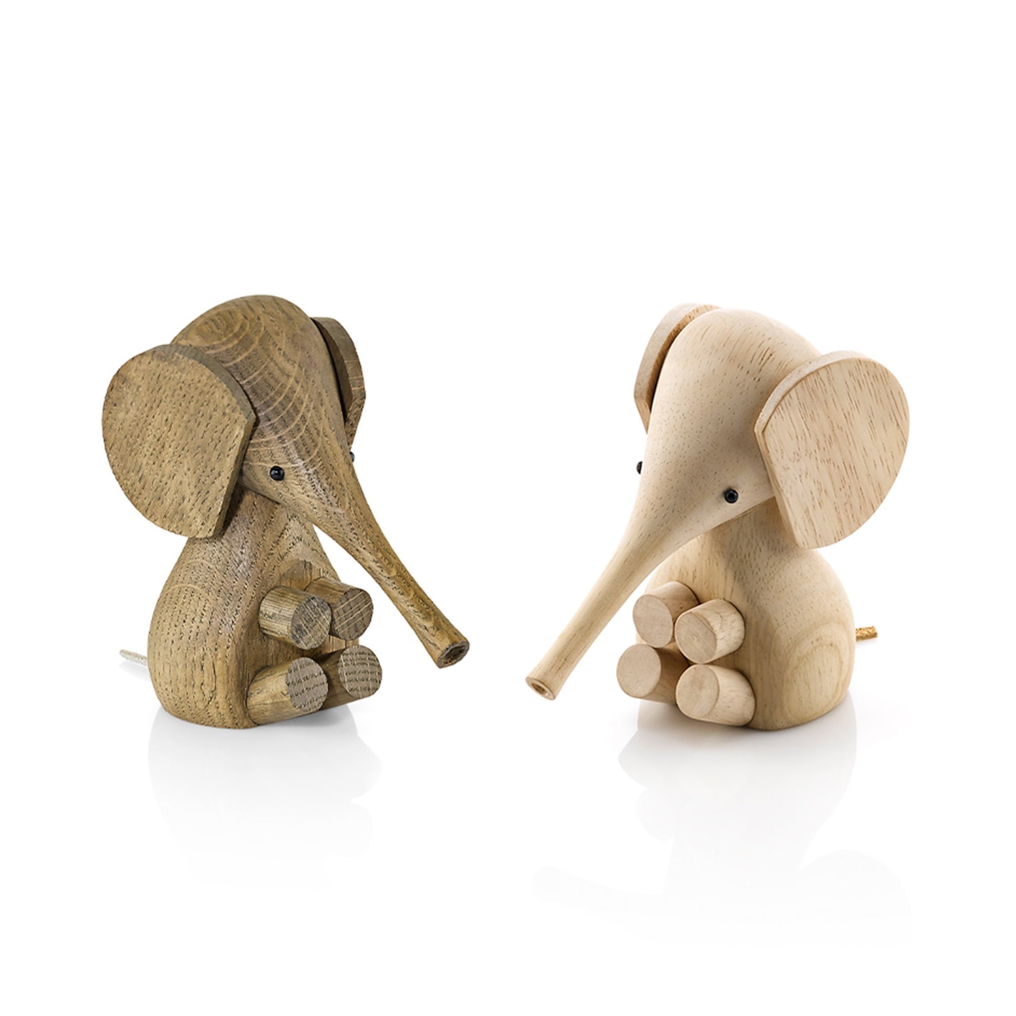 Baby Elephant | Smoked Oak | WOODEN ANIMALS – Lucie Kaas