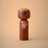 Lucie Kaas kokeshi doll inspired by Darth Maul (Star Wars), red and black painted wooden figure