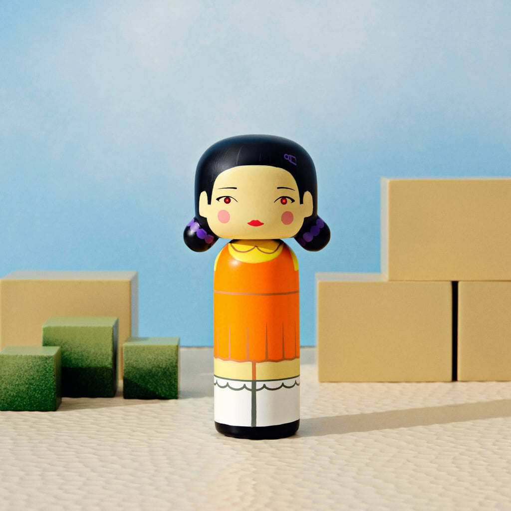 Squid Game Kokeshi Doll | Young-hee Limited Edition Lucie Kaas Squid Game Kokeshi Doll | Young-hee Limited Edition Lucie Kaas