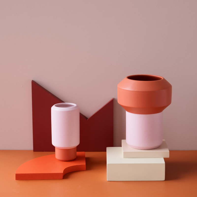 Lucie Kaas, FUMARIO, Vase | Pink, Orange, Vases