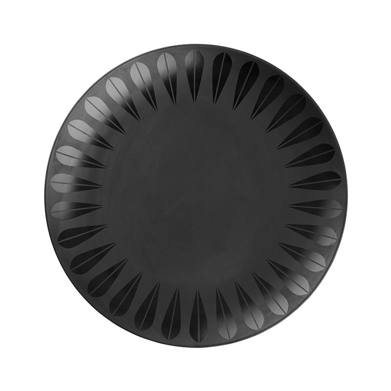 Lotus Plate | Black PLATE - Lucie Kaas
