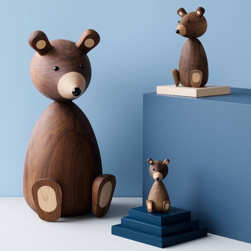 Baby Bear | American Walnut | WOODEN ANIMALS – Lucie Kaas